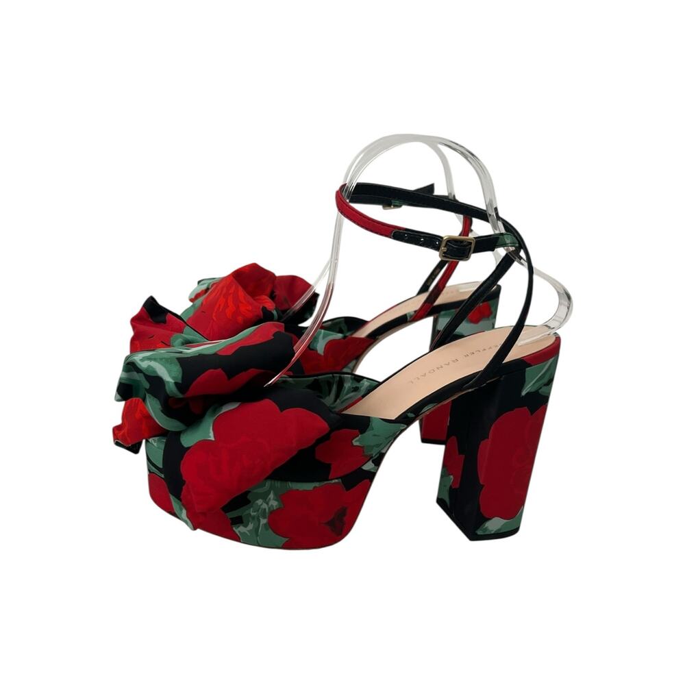 Loeffler Randall Kiki Platform Bow Heel Sandals Size 9 - Picture 3 of 12
